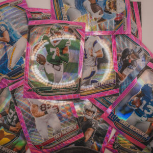 nfl vet & rookie pink prizm insert pack – featuring brees, favre & fields